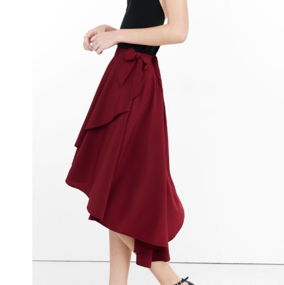 Burgundy wrap